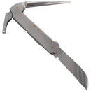 sailing knife folding multitool stainless steel 420 satin coated 55 HRC with gut opener