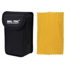 MIL-TEC Collapsible Binoculars 10x25 Clear View Protective Nylon Bag Camo