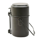 Original German Military Mess Kit Aluminium 3 Part Pot Lid Container Olive