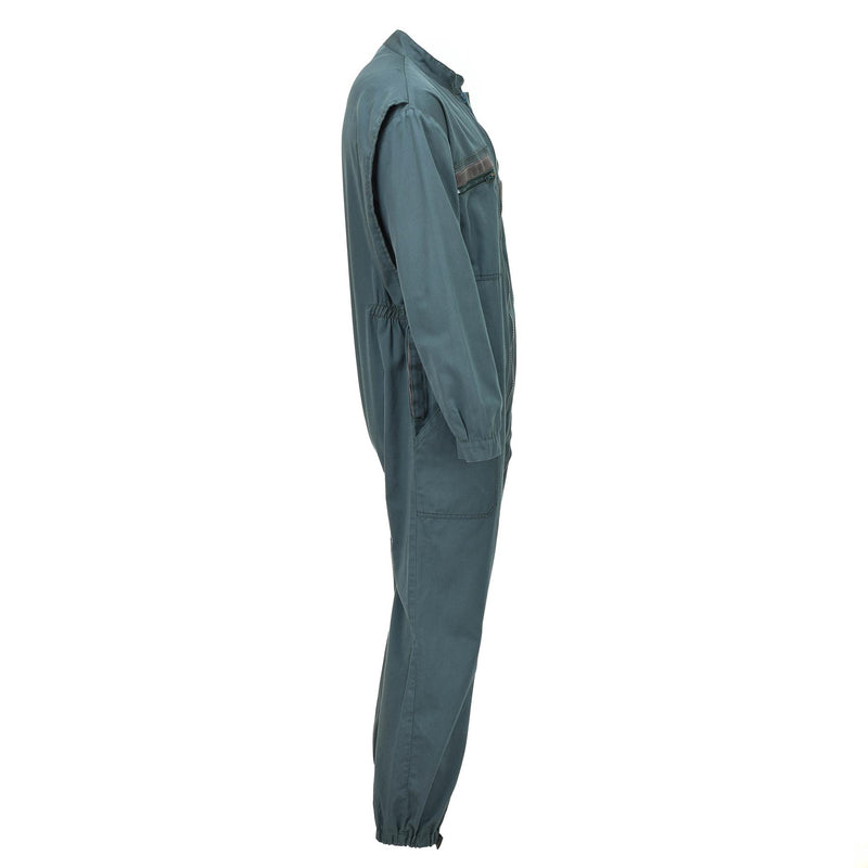 Genuine French air force military coverall double zip mechanic jumpsuit Olive
