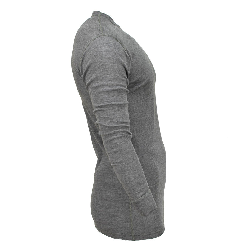Genuine Belgian Military undershirt thermal gray jersey shirts flame resist NEW