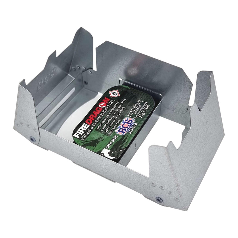 BCB FireDragon Cooker with Fuel hiking folding cooking pocket stove fire starter