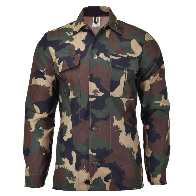 Original Hungarian Army Combat Field Blouse Camo Shirt Military Surplus NEW