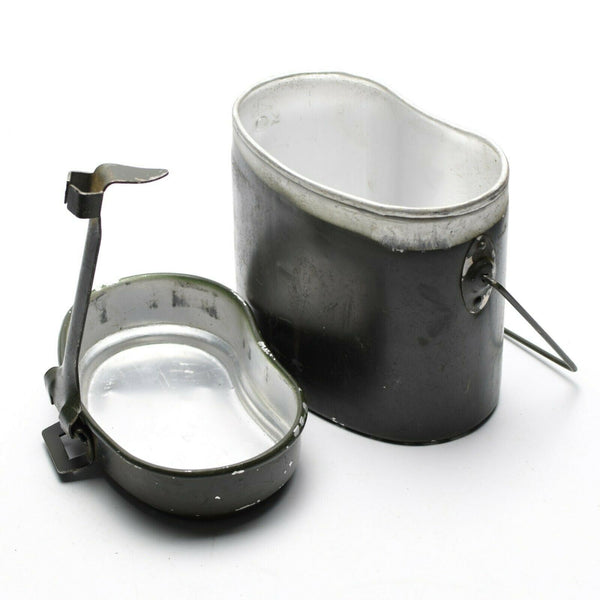 Genuine Romanian Army mess kit. Aluminium military bowler pot
