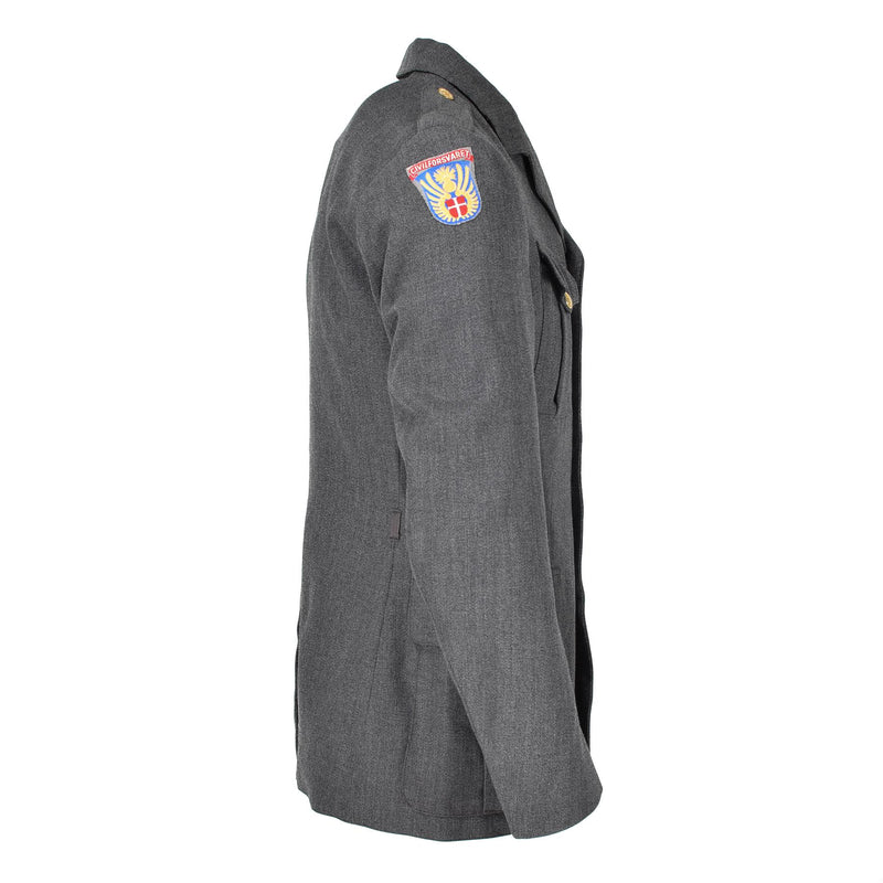 Genuine Danish Uniform Jacket Army grey military surplus uniform dress officer