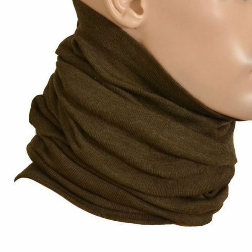 Original Czech army scarf. Army issue tube scarf brown New 2pcs LOT