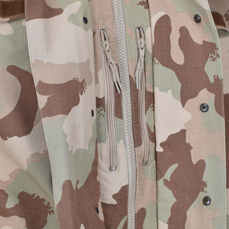 Original Hungarian Army rain jacket combat camouflage desert waterproof hooded