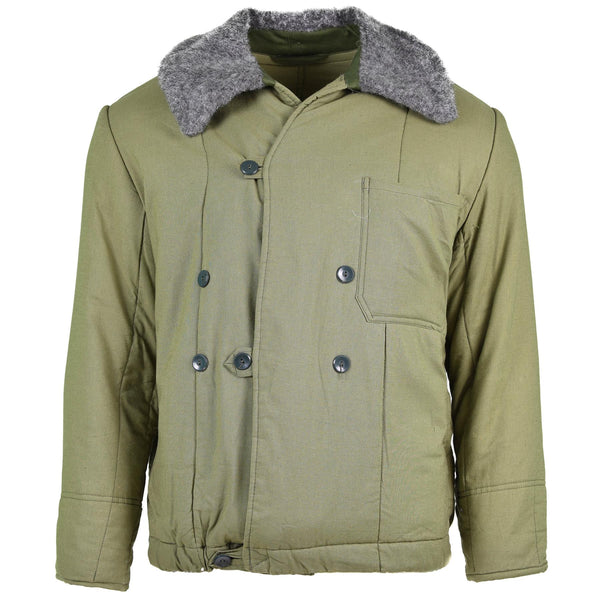 Genuine Hungarian army quilted jacket M65 fur collar Warm winter warm parka NEW