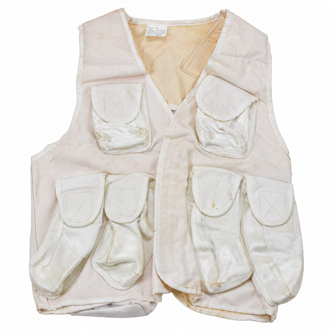 Original Turkish Military Tactical Vest Multi Pouch Field Utility White