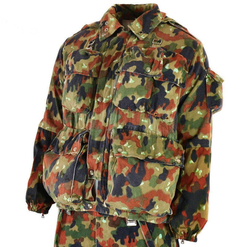 Genuine Swiss army jacket M70 Alpenflage Camo sniper combat hooded parka