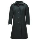 Original Canadian Army Women’s Wool Overcoat Military Surplus Dark Green