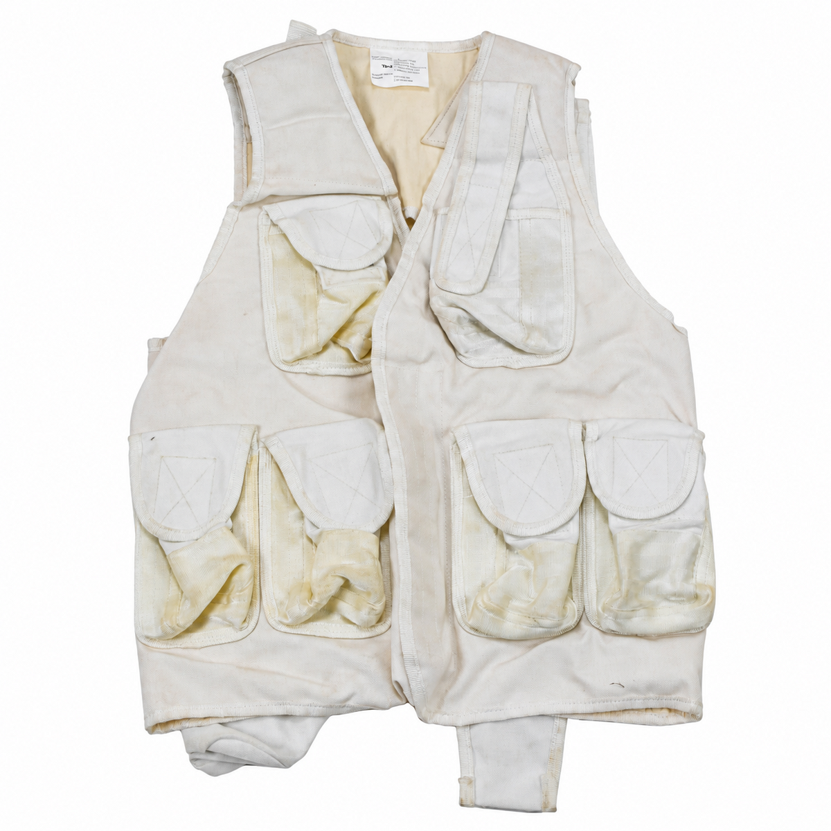 Original Turkish Military Tactical Vest Multi Pouch Field Utility White