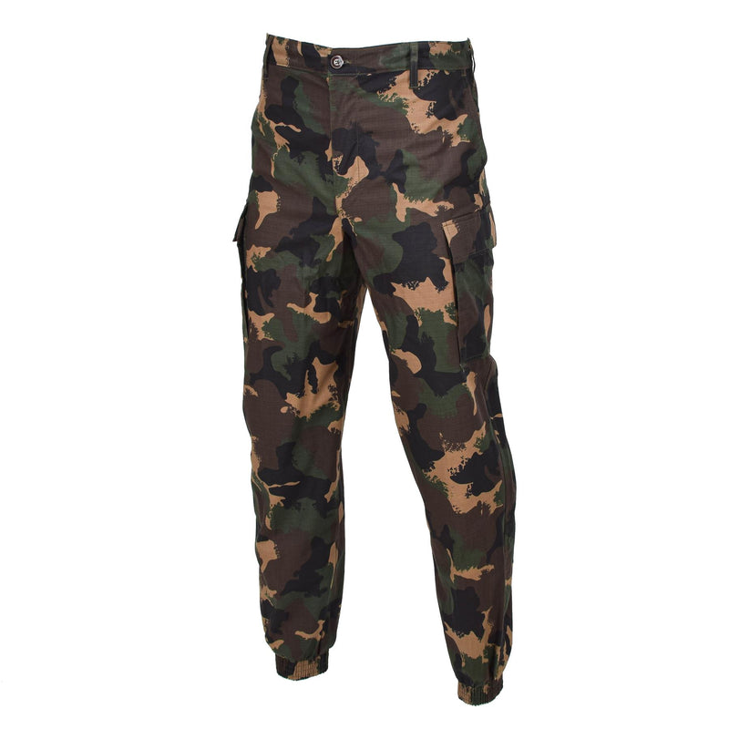 Original Hungarian Military summer field pants M1990 woodland camo ripstop NEW