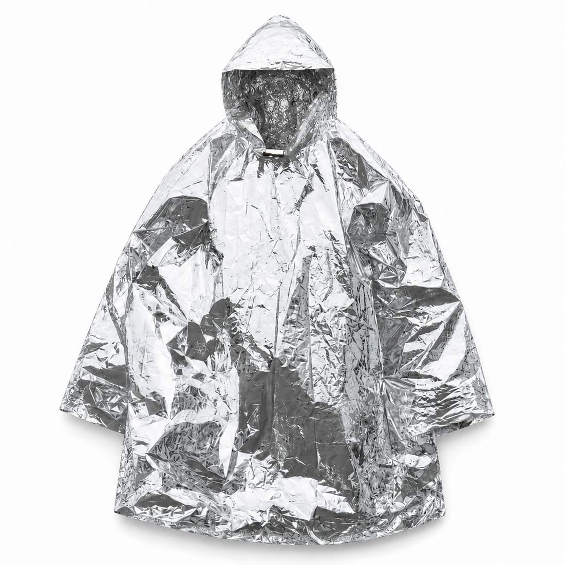 Mil-Tec Emergency Survival Poncho Hooded Lightweight Thermal Rain Cover