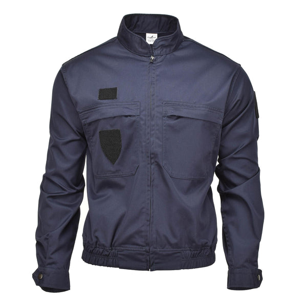 Genuine French military police uniform jacket blue solid ripstop MP shirts NEW