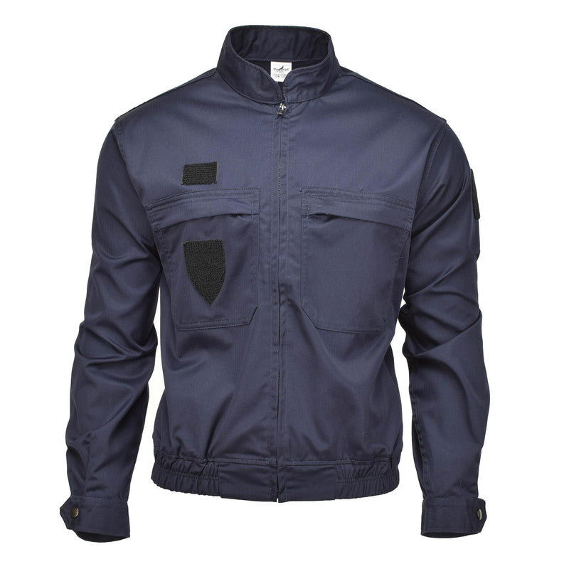 Genuine French military police uniform jacket blue solid ripstop MP shirts NEW