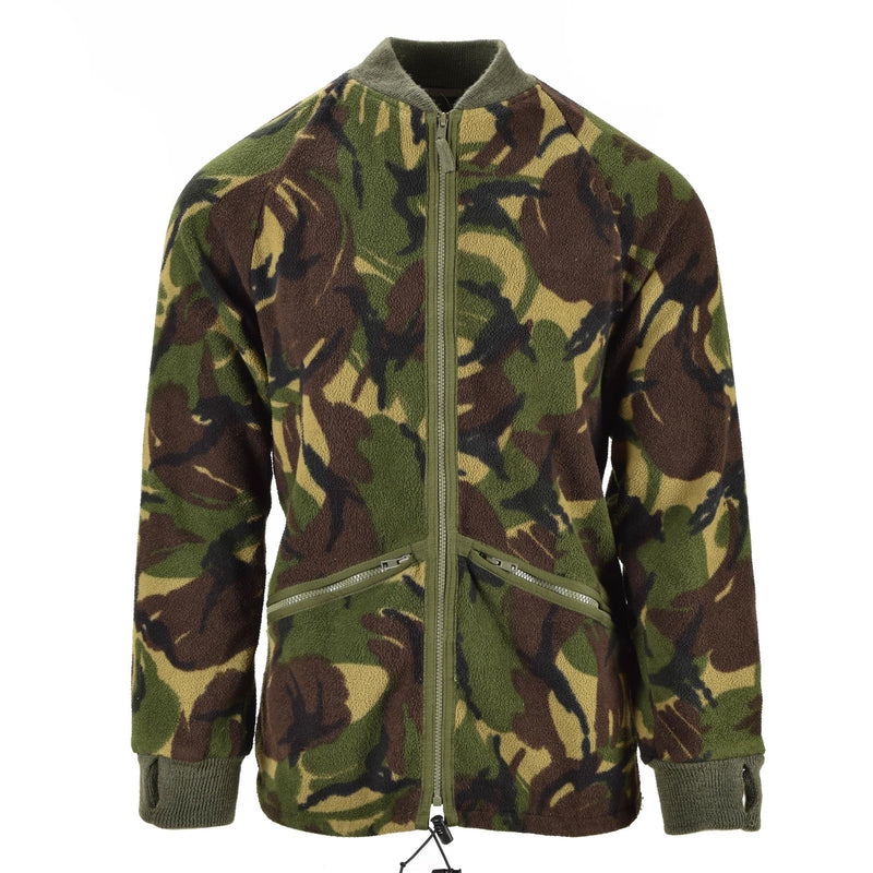 Genuine British Cardigan Army Thermal Jacket Fleece DPM Camo Jumper men zip-up