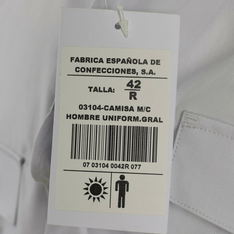 Genuine Spanish Police shirt grey military short sleeves shirts NEW