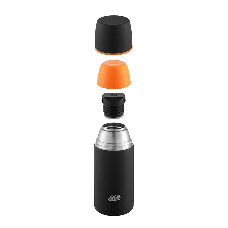 ESBIT Brand stainless vacuum flask 750ml black 12hours heat retention extra mug