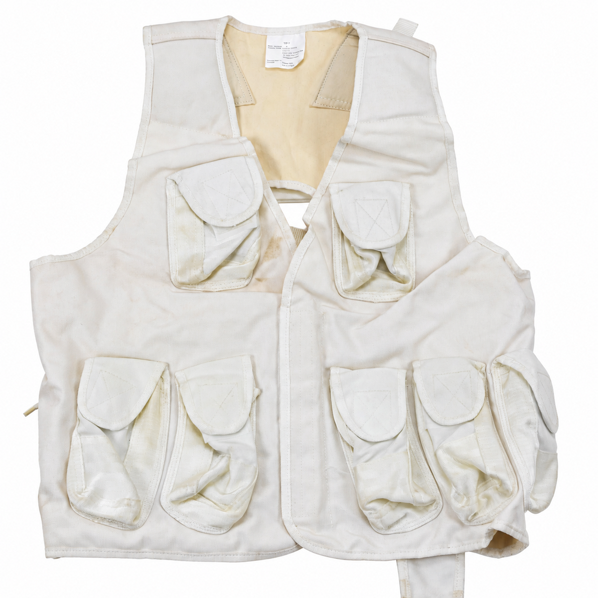 Original Turkish Military Tactical Vest Multi Pouch Field Utility White
