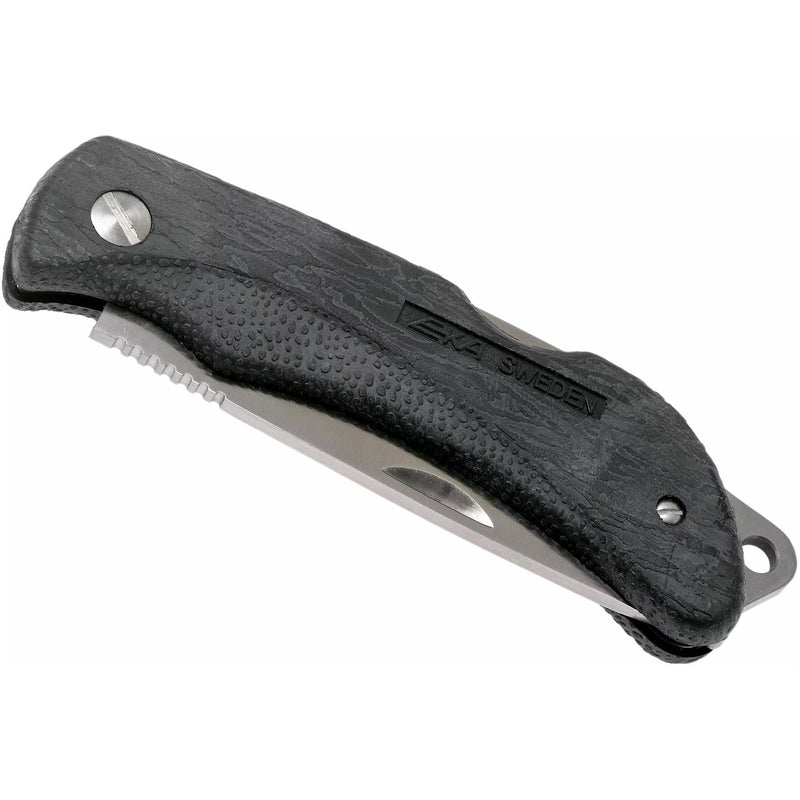 EKA Brand Swede 8 folding pocket knife drop point 57-59 HRC steel Proflex handle