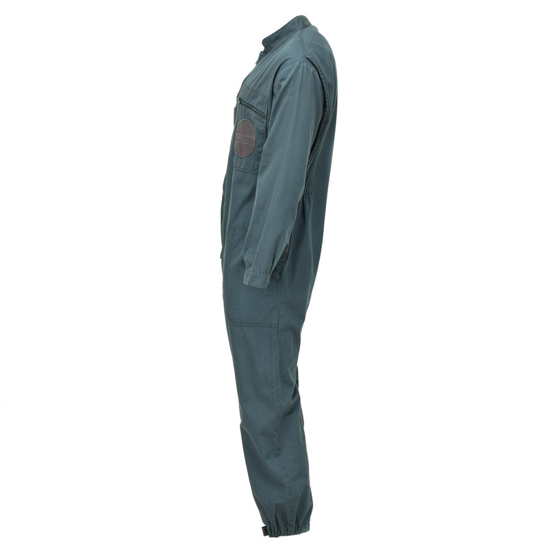 Genuine French air force military coverall double zip mechanic jumpsuit Olive