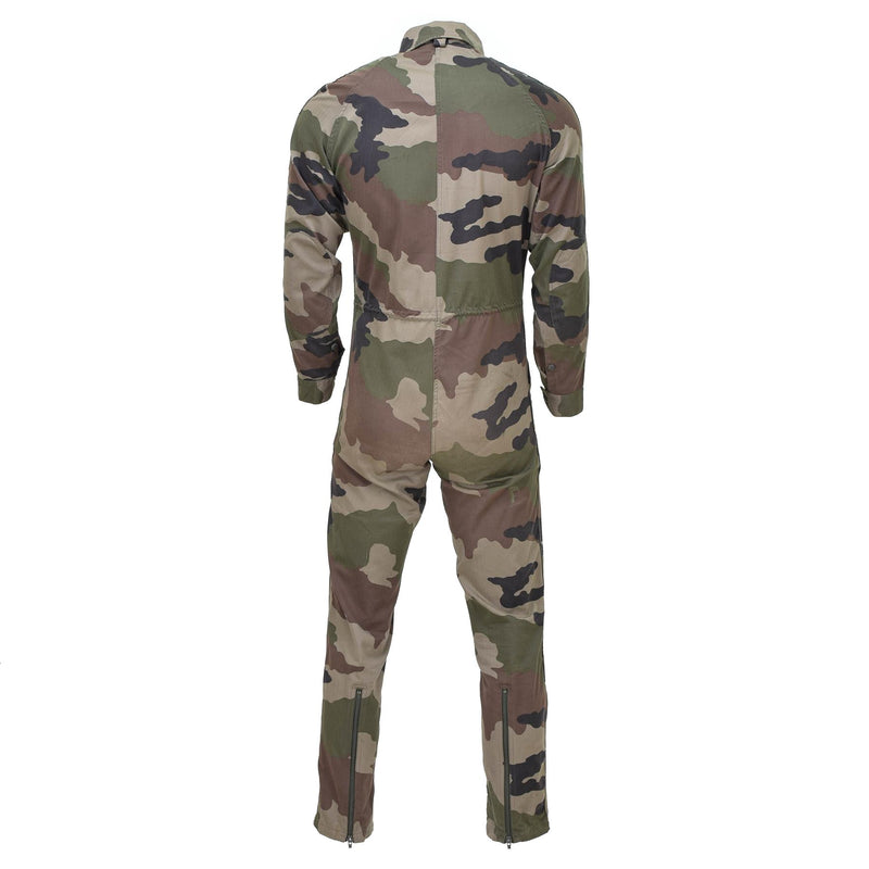 Original French army mechanic coverall suit roomy fit elastic CCE camouflage