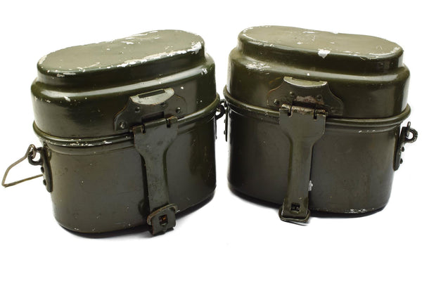 Genuine Hungarian Army mess kit. Aluminium military bowler pot 2pcs set