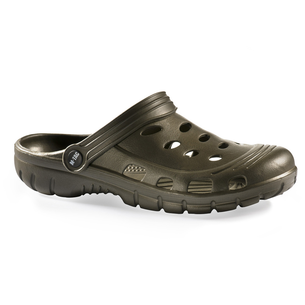 M-TAC EVA Clogs Snug Fit Lightweight Outdoor Camping Shoes Heel Strap Olive