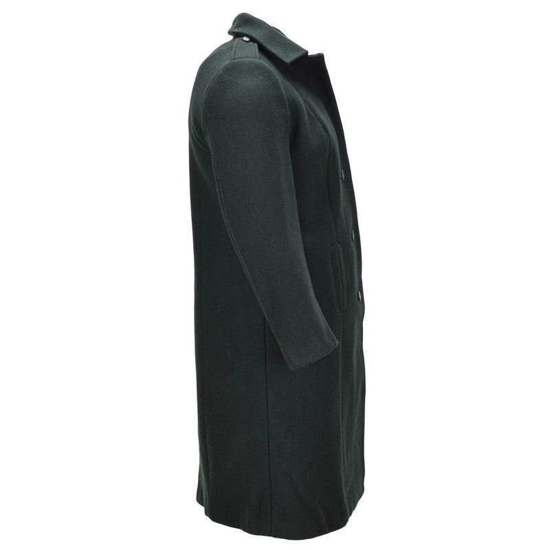 Original Canadian Army Women’s Wool Overcoat Military Surplus Dark Green