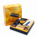 Saphir Box Large Shoe Care Kit Smooth Leather Polish Brush Cloth Set