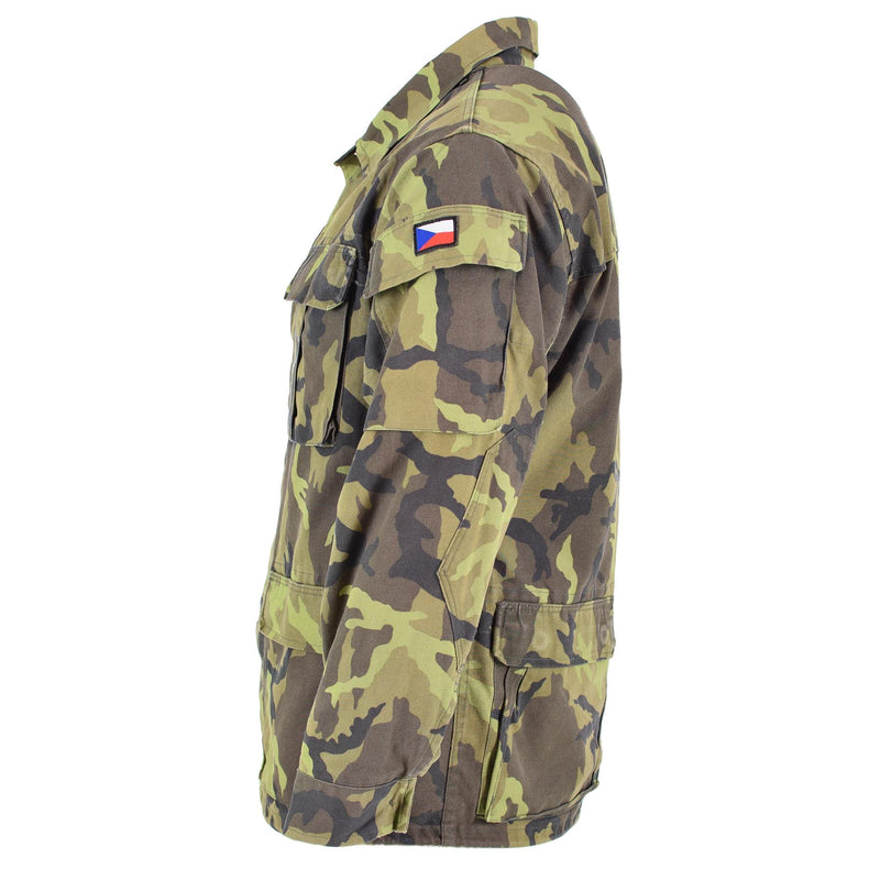 Original Czech army troops field jacket leaf camo pattern parka military surplus