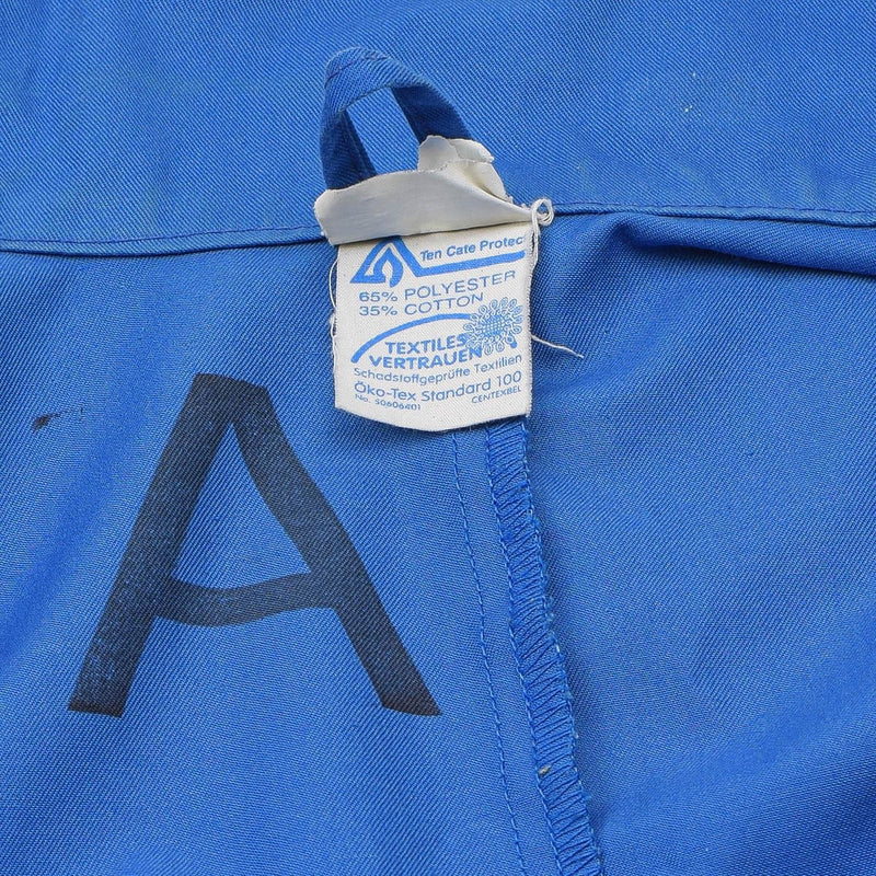 Original German Military Bundeswehr coverall Oko-tex acid-resistant blue surplus
