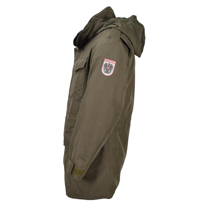 Original Austrian military Gore-Tex parka w liner rain jacket casual formal