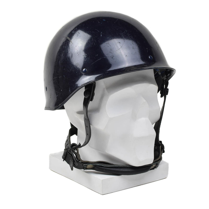 Genuine French Military MP Blue F1 tactical Helmet combat field gear vintage NEW