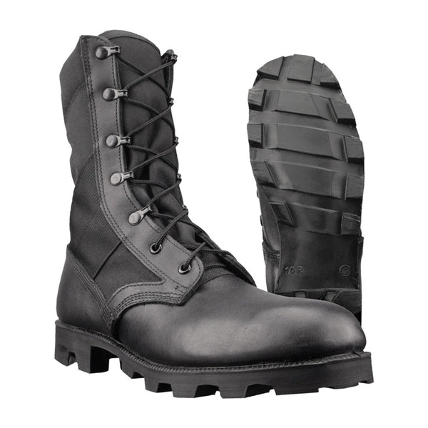 Genuine U.S. army Jungle black leather PANAMA boots combat military footwear NEW