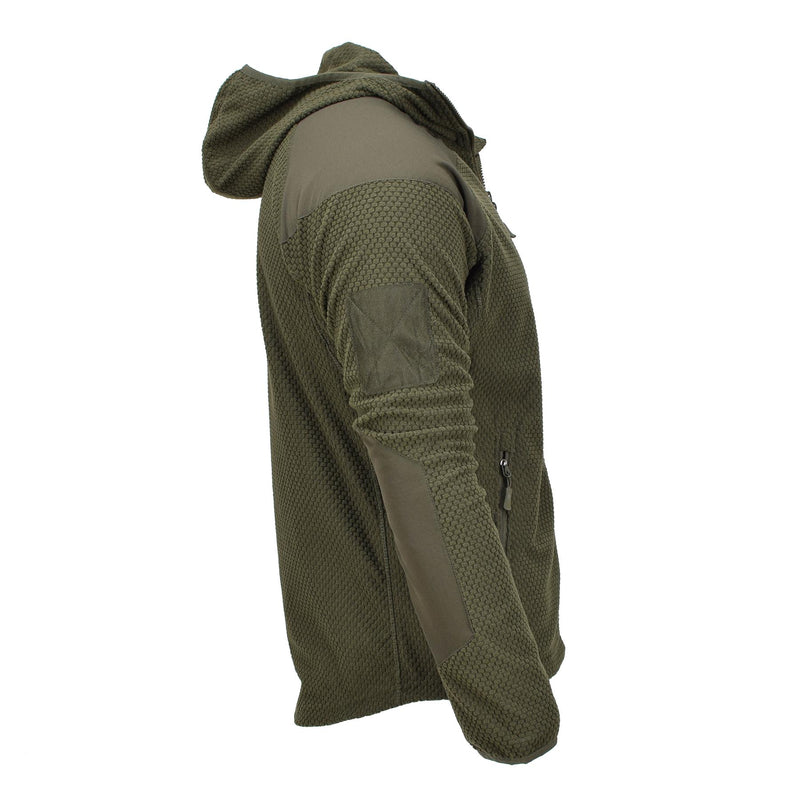 Blochl Brand Military style fleece thermal jacket hooded reinforced olive NEW