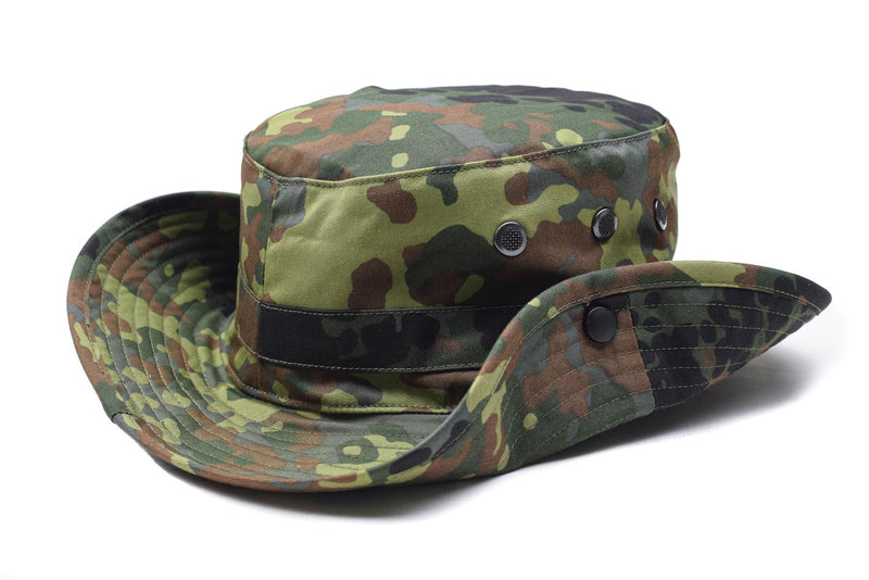 Original German Army Flecktarn boonie hat camping hunting outdoor summer cap NEW