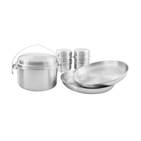 Tatonka Picnic Set II 8pcs compact camping cookware hiking cooking kit pan bowl