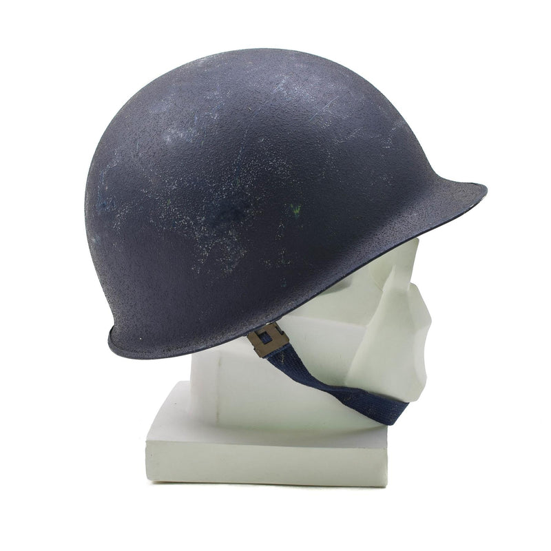 Original Military Belgian Steel Helmet M51 tactical combat army inner pvc Blue