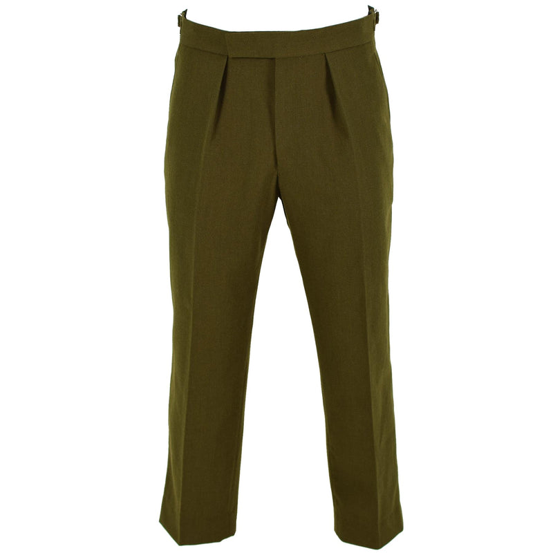 Original British army official uniform pants OD parade trousers military issue