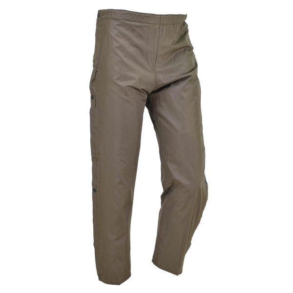 Genuine Italian military air forces rain pants lined waterproof trousers OD NEW