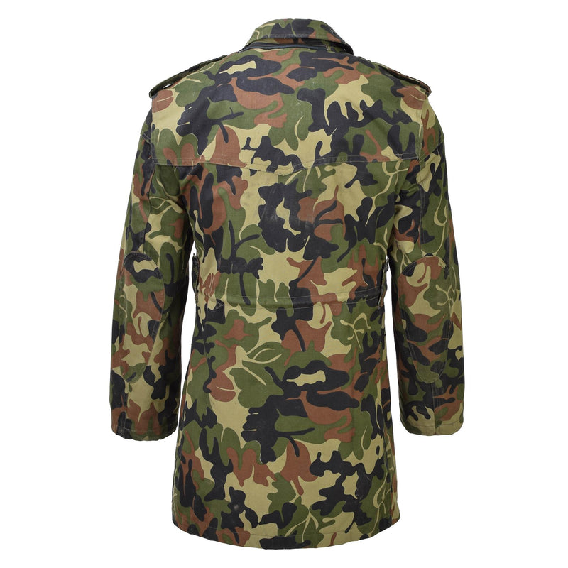 Original Romanian military parka M93 camo leaf hooded long jacket tactical NEW