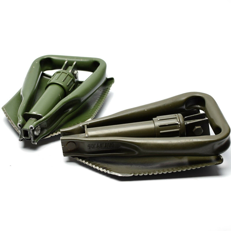 Original German BW Army folding shovel. Survival outdoor Green spade