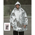 Mil-Tec Emergency Survival Poncho Hooded Lightweight Thermal Rain Cover