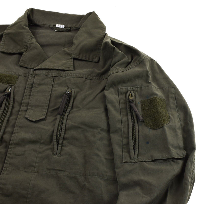 Original Austrian BH army combat shirt jacket ripstop military olive drab