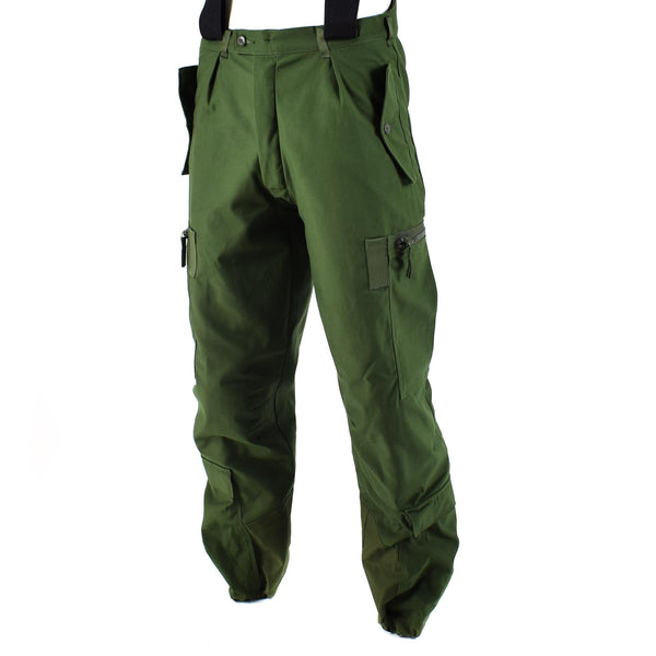 Genuine Swedish thermal tanker pants m90 Olive BDU trousers w braces overall NEW