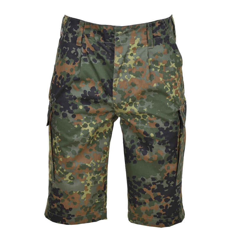 Leo Kohler knee-length shorts military personnel bermuda flecktarn camouflage