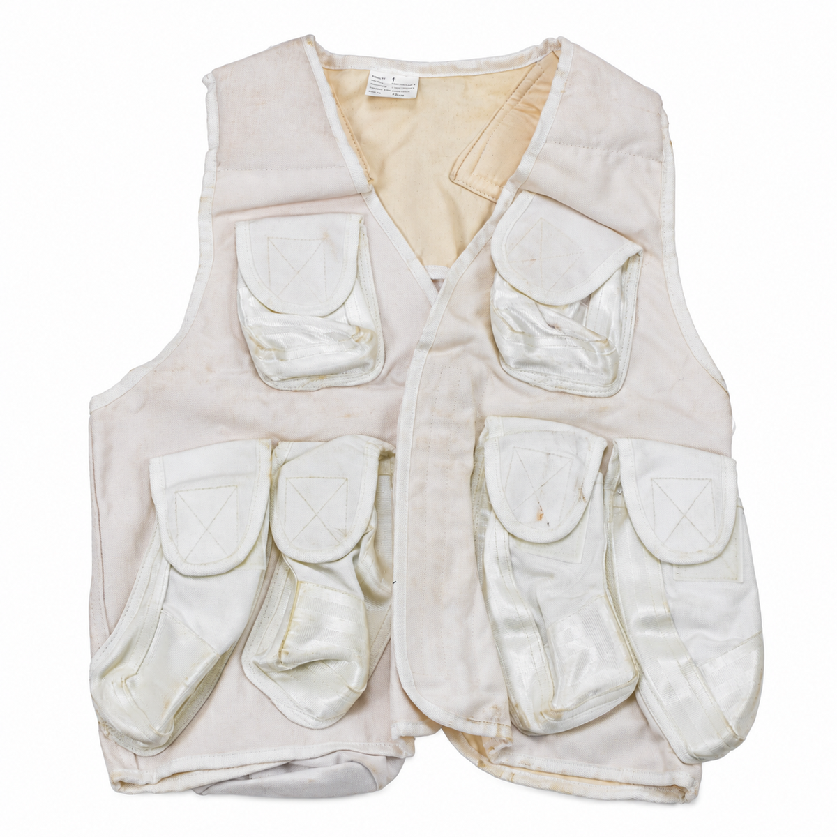 Original Turkish Military Tactical Vest Multi Pouch Field Utility White