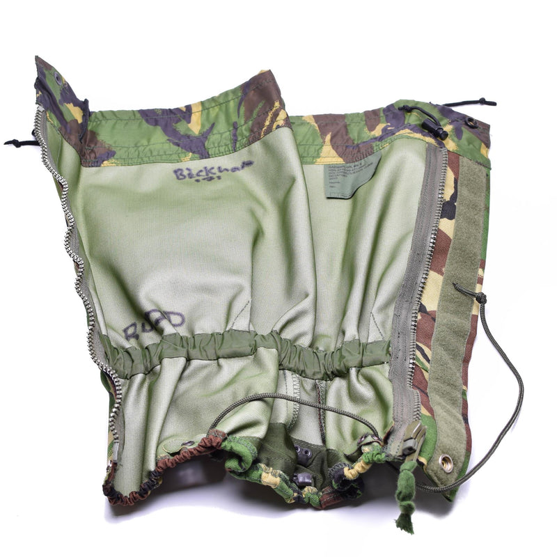 Original British army DPM camouflage gaiters waterproof STANDART size